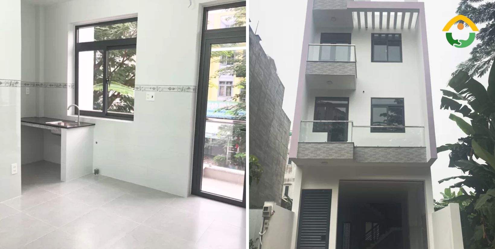 bàn giao nhà phố 4 tầng
