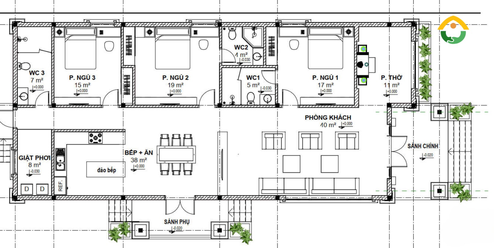 Bàn vẽ nhà cấp 4 giá 1 tỷ