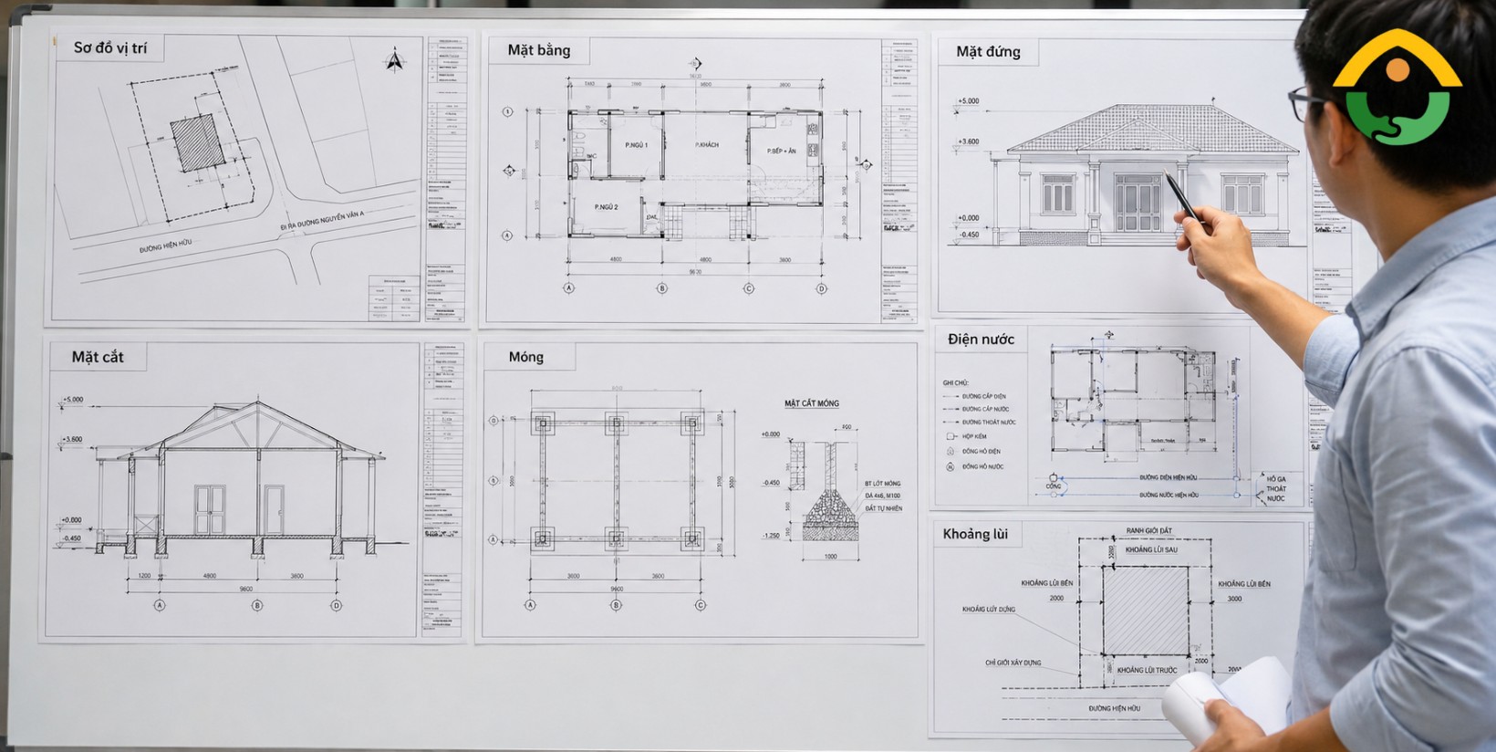 Bản vẽ xin giấy phép xây dựng nhà cấp 4 gồm những gì