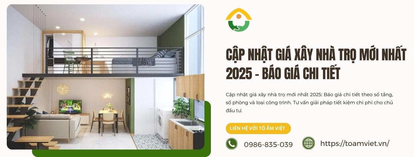 Bảng giá xây nhà trọ
