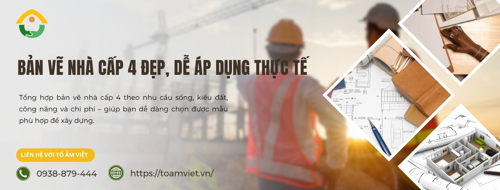 Bản vẽ nhà cấp 4 3 phòng ngủ đẹp