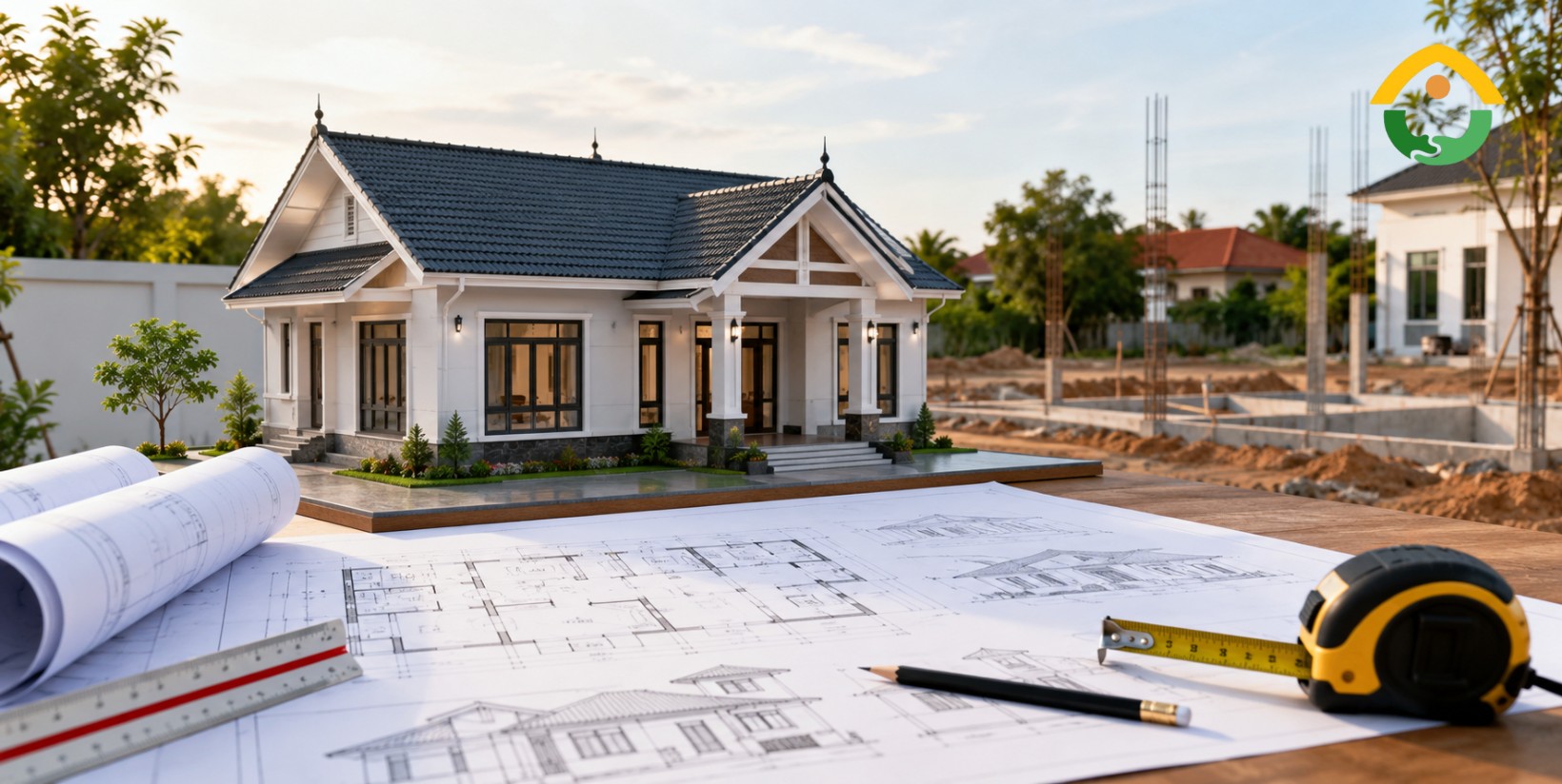 Bản vẽ nhà cấp 4 mái thái gồm những gì?