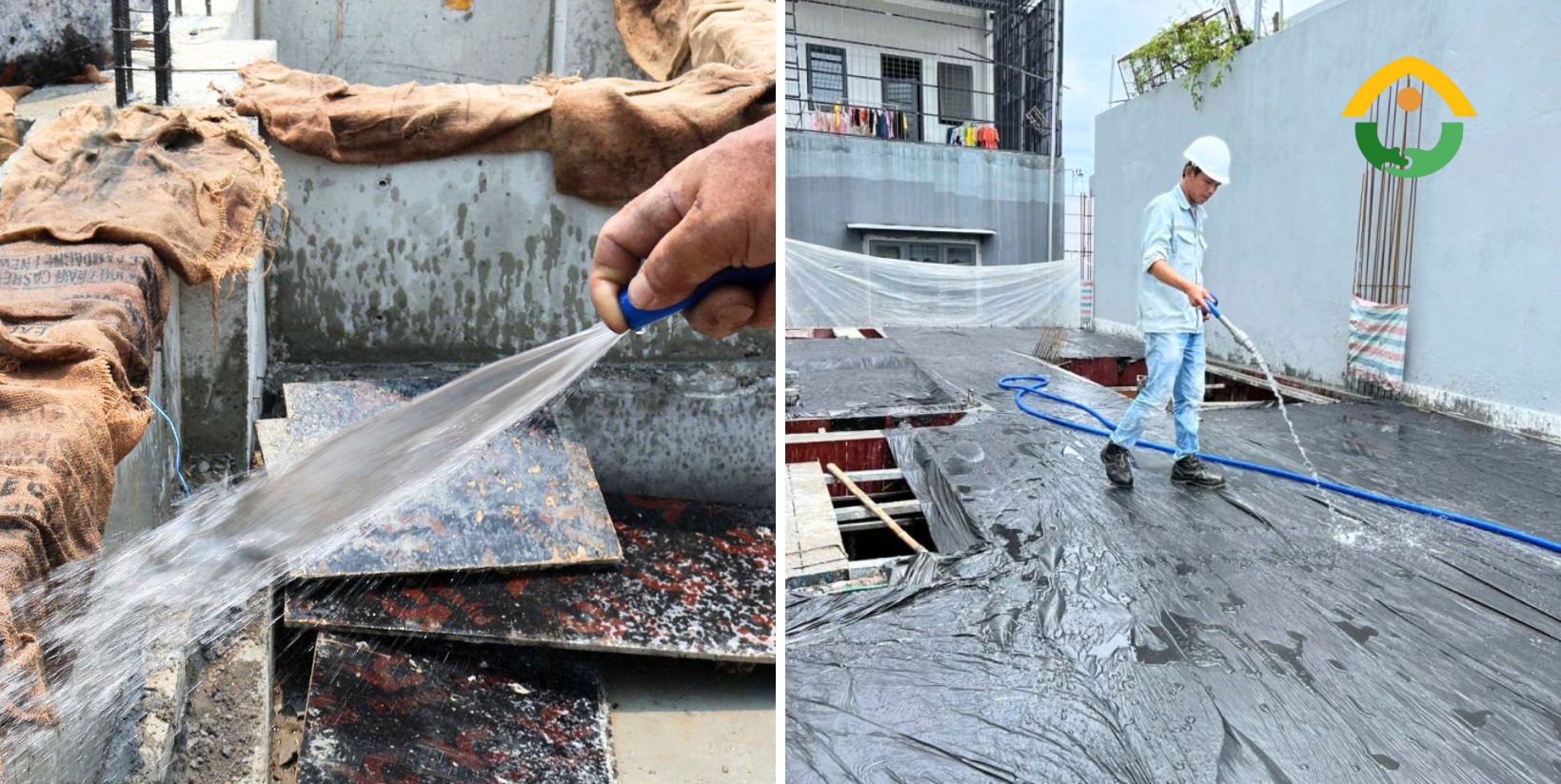 Bảo dưỡng bê tông sau khi đổ 