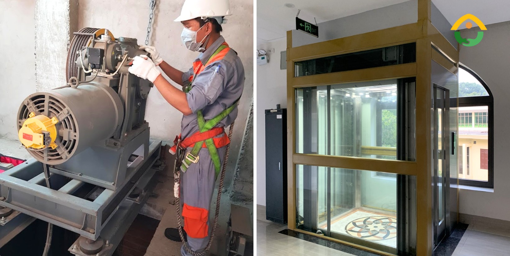 Bảo trì thang máy kính