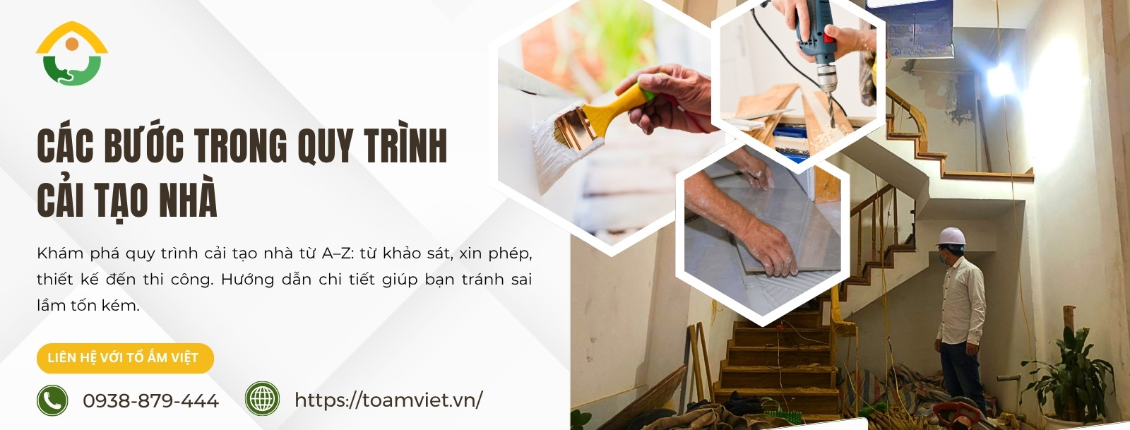 Các bước trong quy trình cải tạo nhà