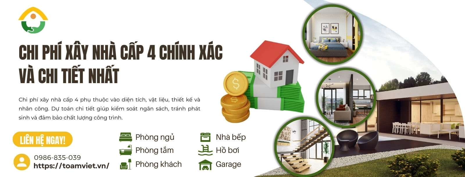 Cách tính chi phí xây nhà cấp 4