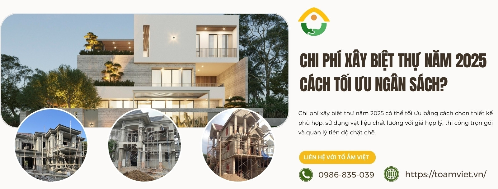Chi phí xây biệt thự 2025