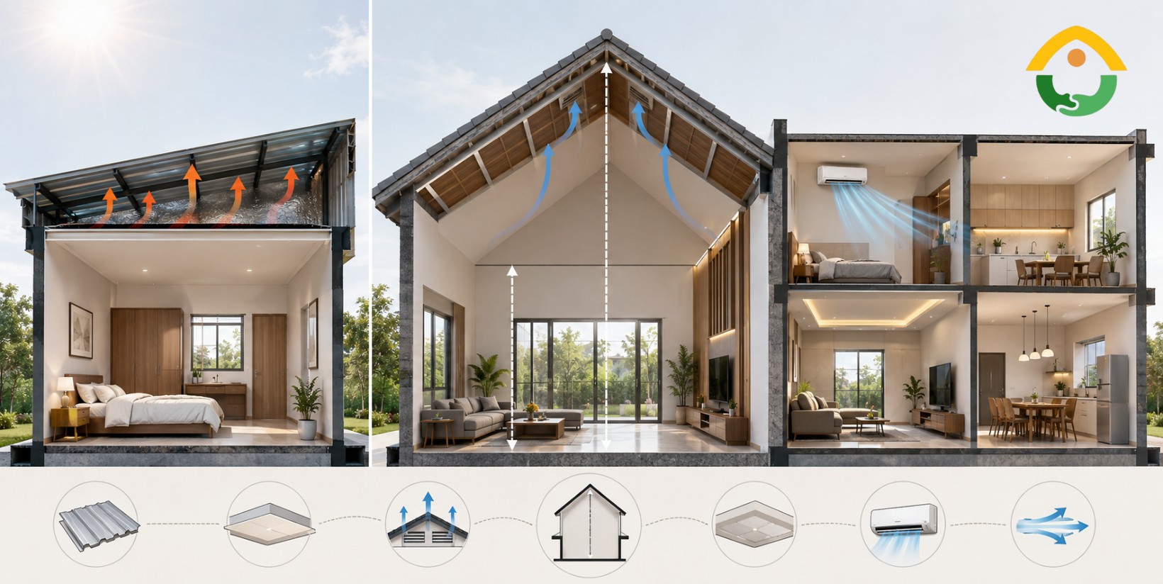 Chiều cao trần nhà cấp 4 bao nhiêu là hợp lý?