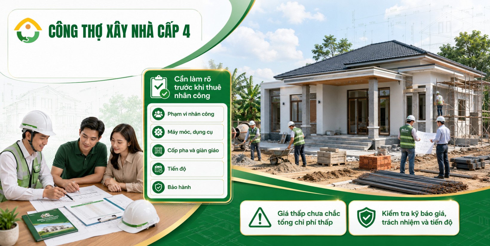 Công thợ xây nhà cấp 4