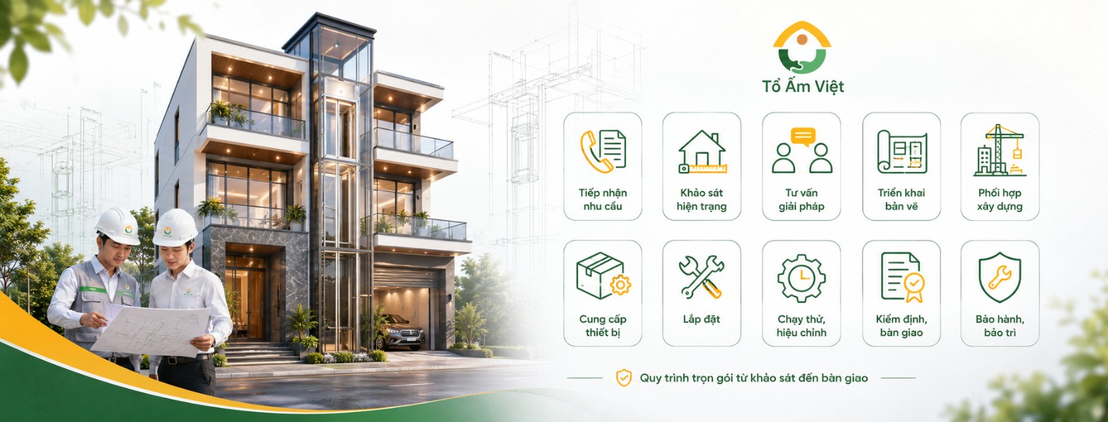 Dịch vụ lắp đặt thang máy gia đình
