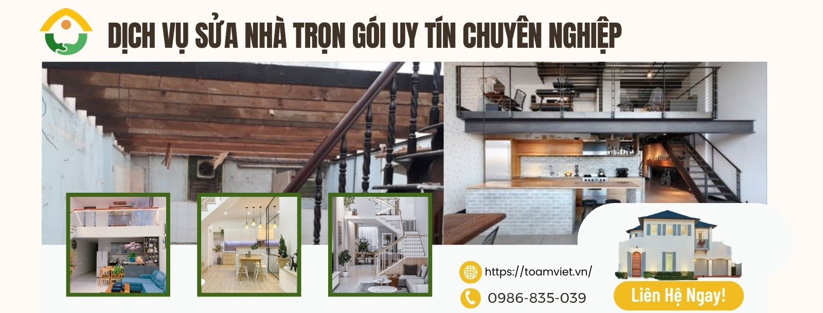 dịch vụ sửa nhà trọn gói uy tín chuyên nghiệp