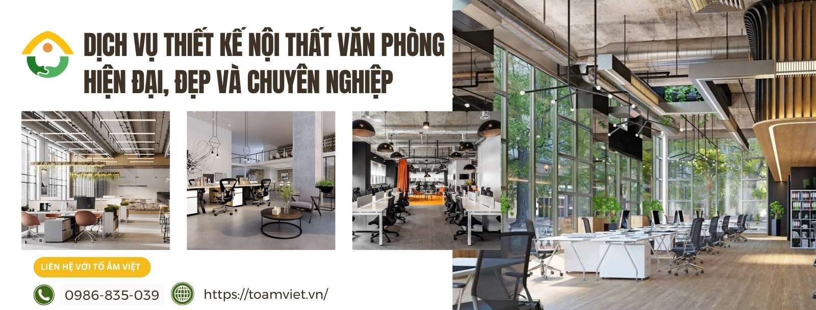 Dịch vụ thiết kế nội thất văn phòng đẹp