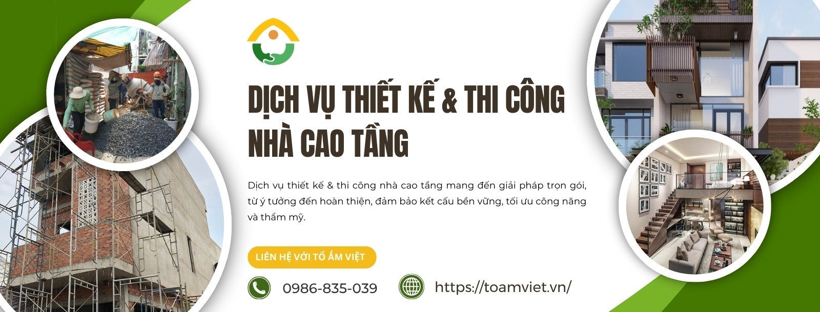 Dịch vụ thiết kế thi công nhà cao tầng