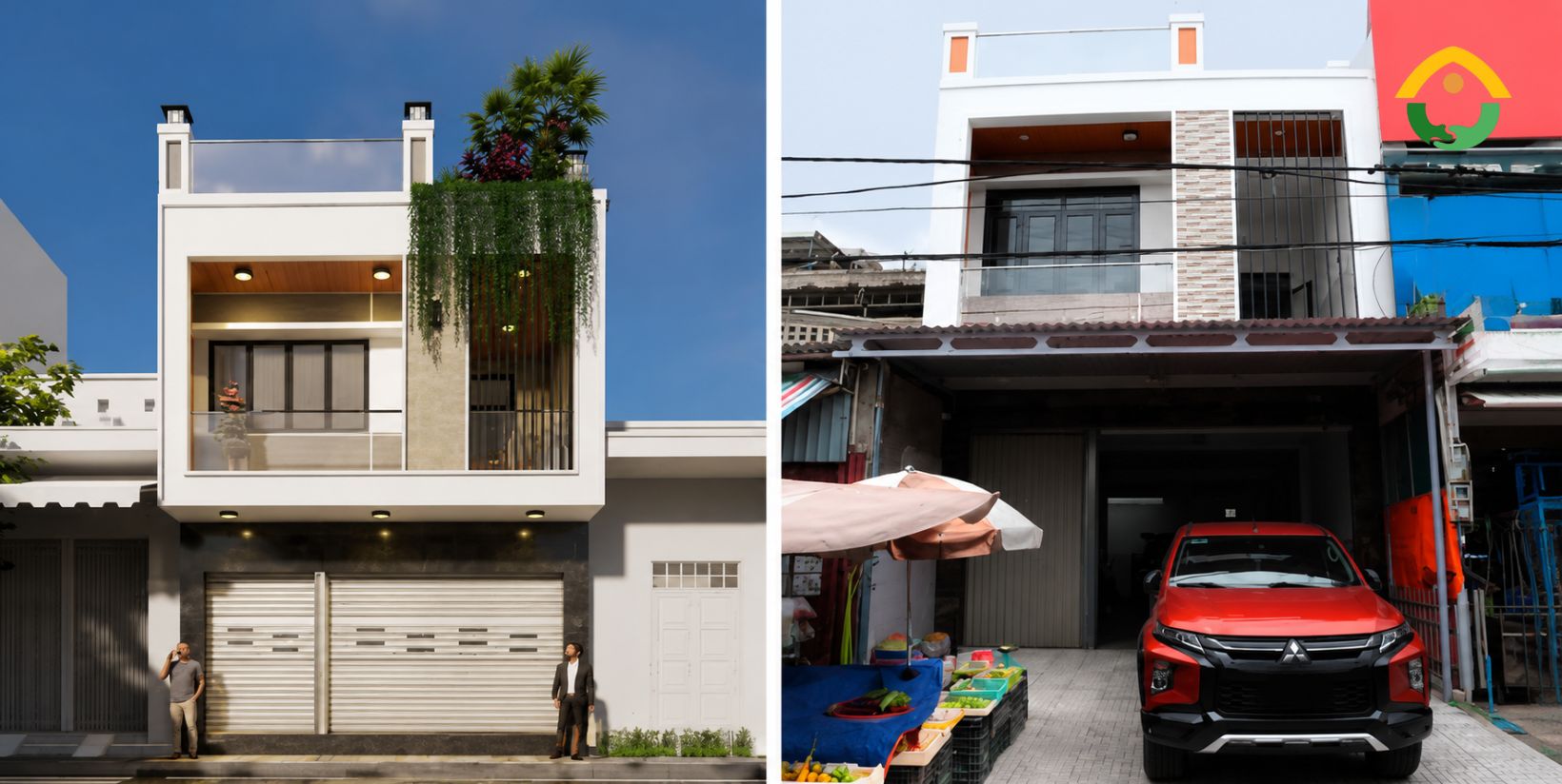 Dự án nhà phố 1 trệt 1 lầu tại Long Hải