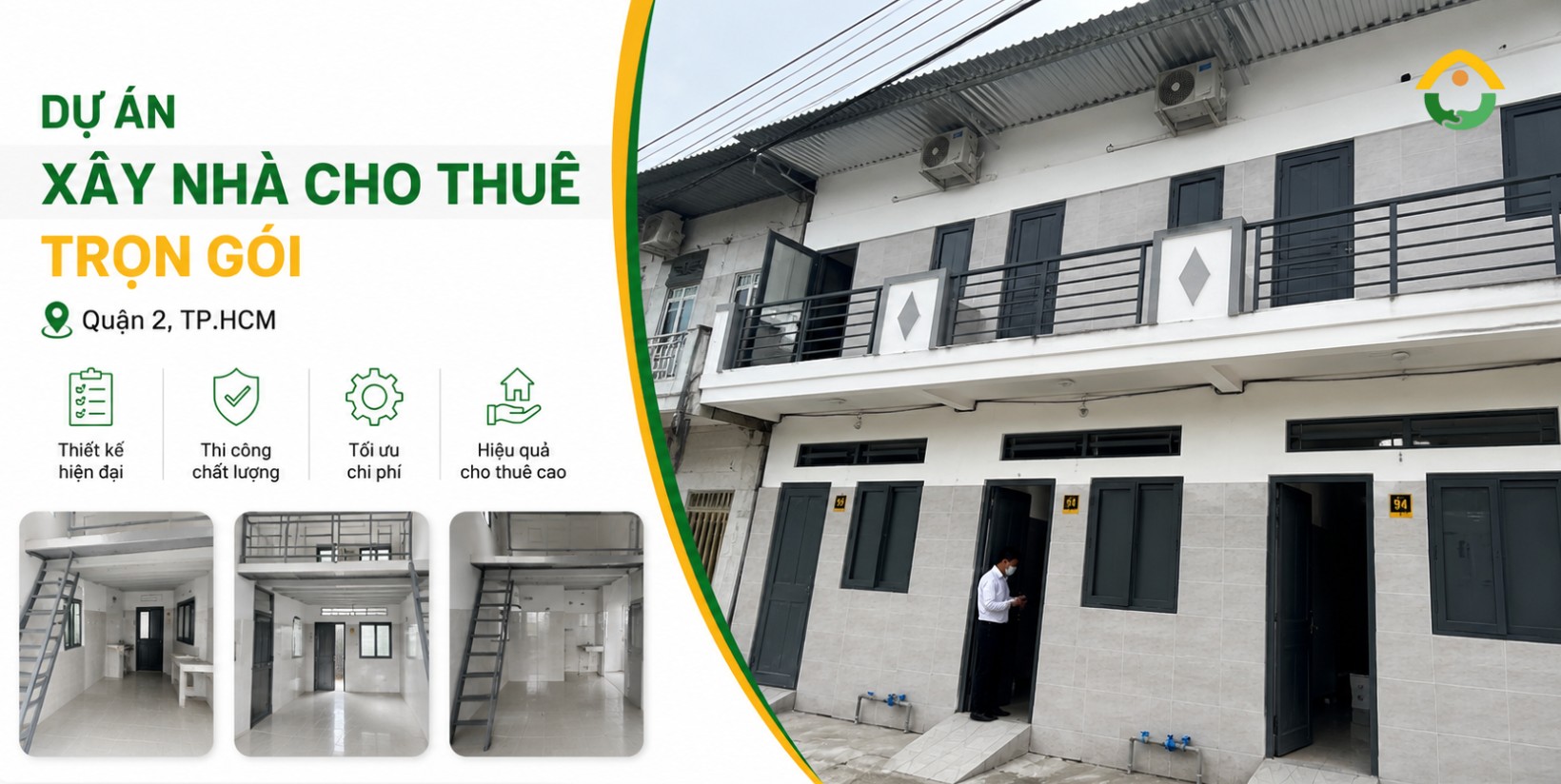 Dự án xây nhà cho thuê trọn gói tại Quận 2