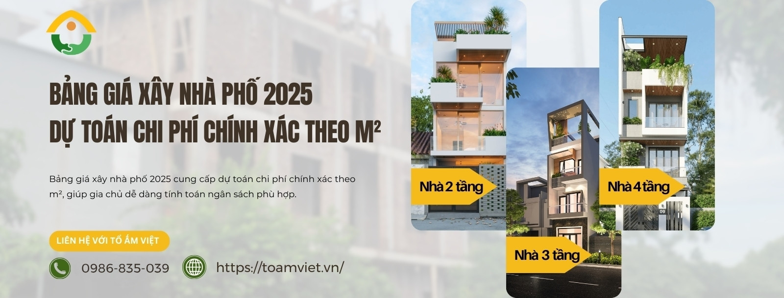 giá xây nhà phố 2025