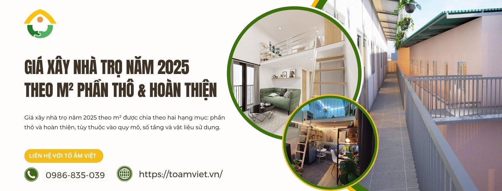 giá xây nhà trọ theo m2