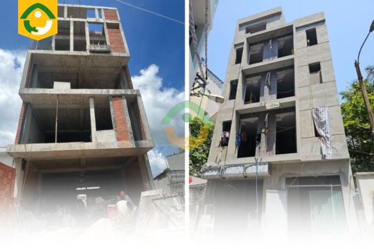 chi phí xây nhà nghỉ 5 tầng