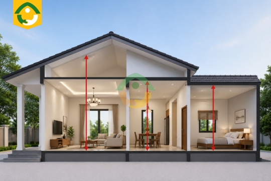 Chiều cao trần nhà cấp 4