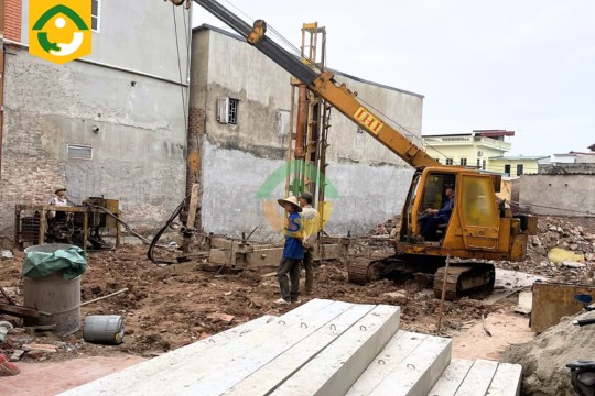 ép cọc bê tông