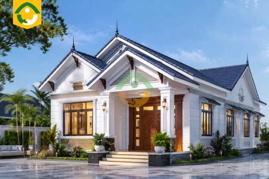 mẫu nhà cấp 4 mái thái 8x12m