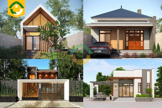 mẫu nhà đẹp 1 tầng