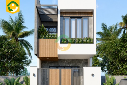 mẫu nhà ống 2 tầng đẹp