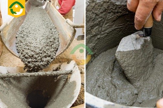 bê tông tươi hay bê tông trộn tay