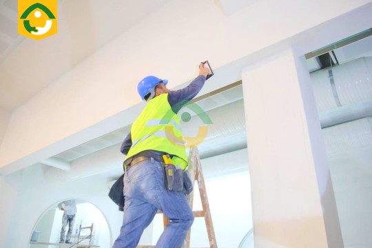 nghiệm thu tường sau khi bả bột