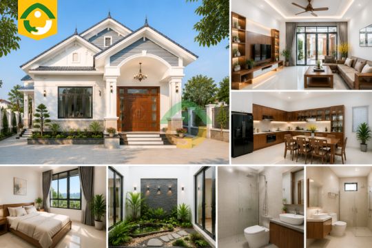 nhà cấp 4 mái Thái 120m2 tại Long An