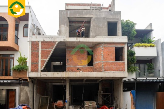 thi công phần thô nhà phố 3 tầng
