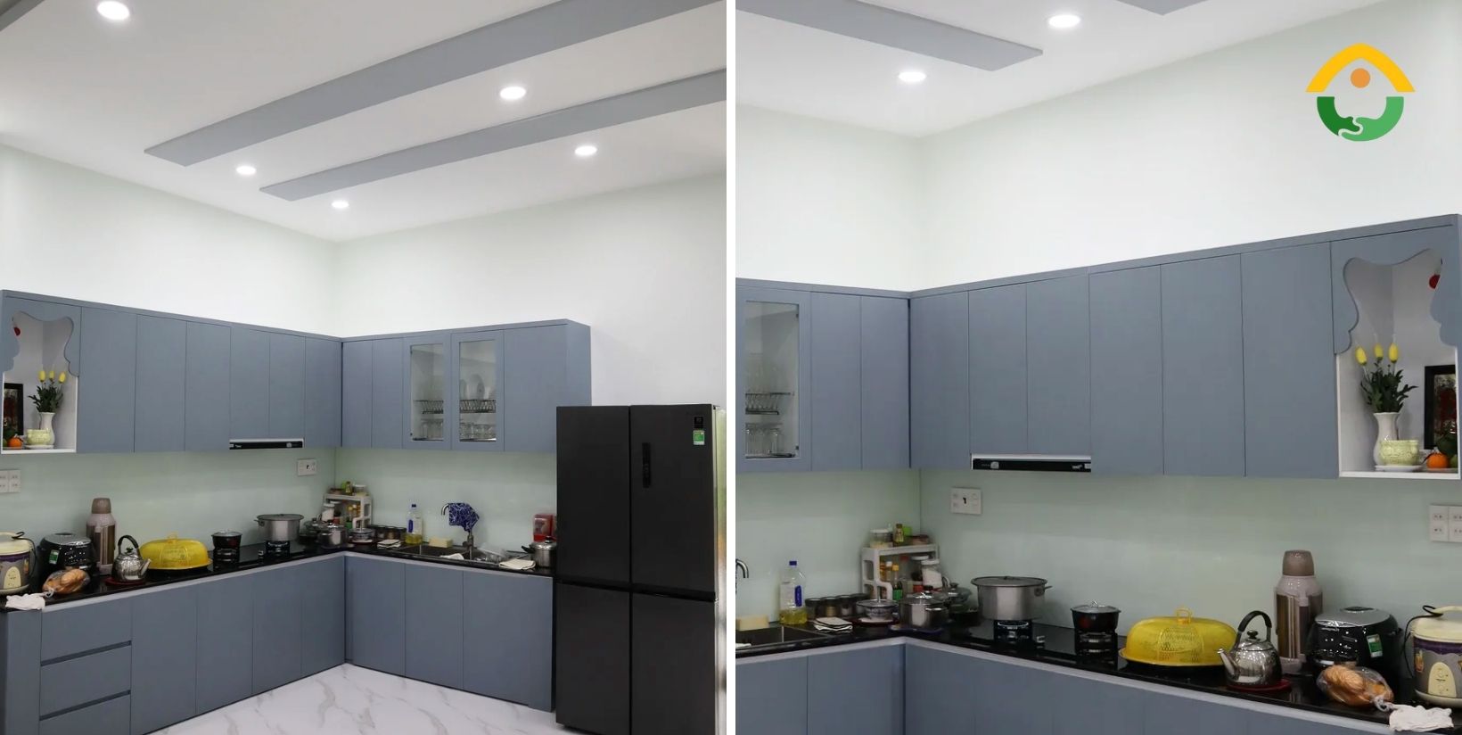 hoàn thiện khu vực bếp