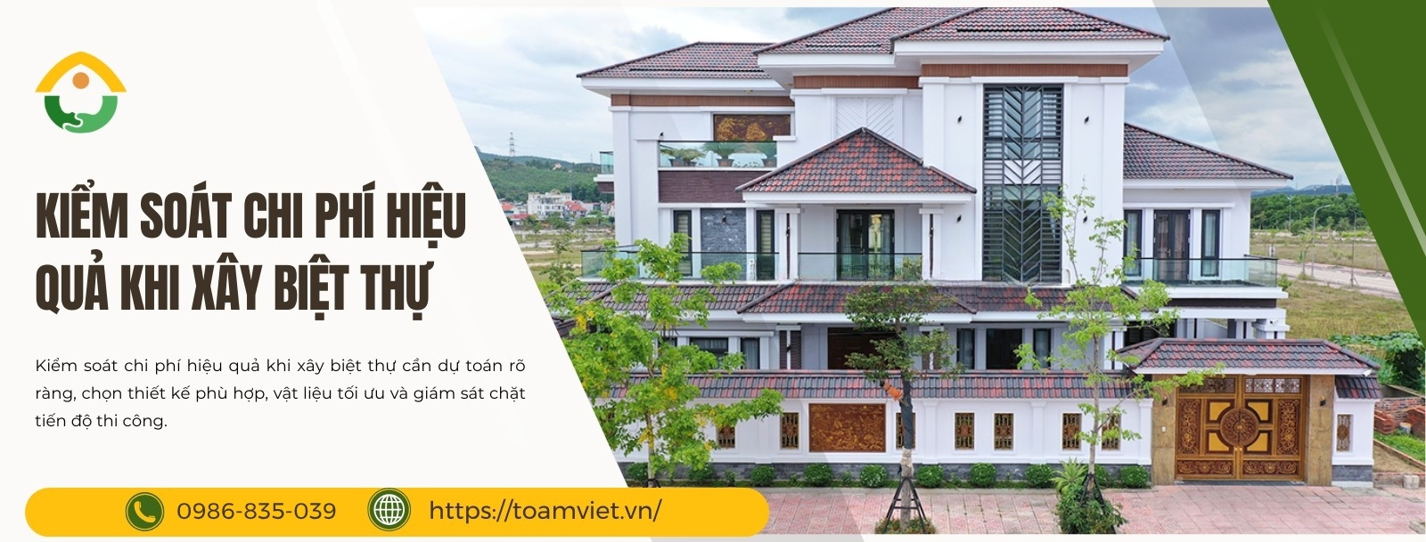 Kiểm soát chi phí hiệu quả khi xây biệt thự