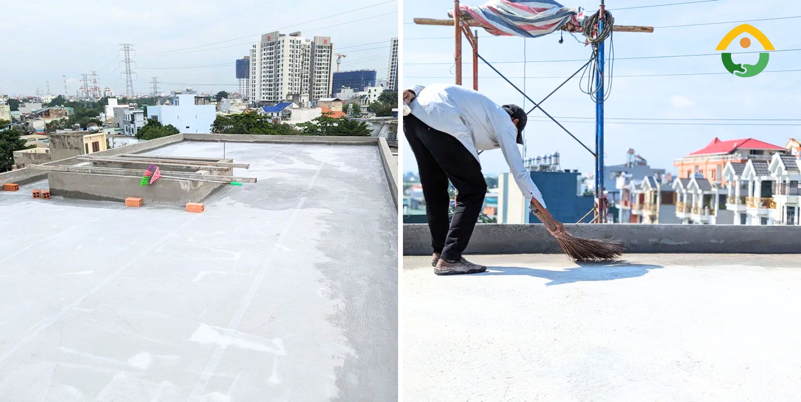 Kiểm tra khả năng chống nước trước khi hoàn thiện