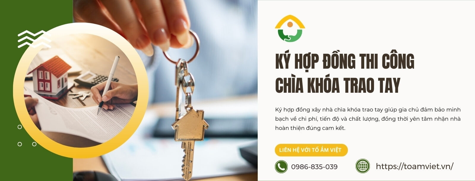 Ký hợp đồng xây nhà chìa khóa trao tay