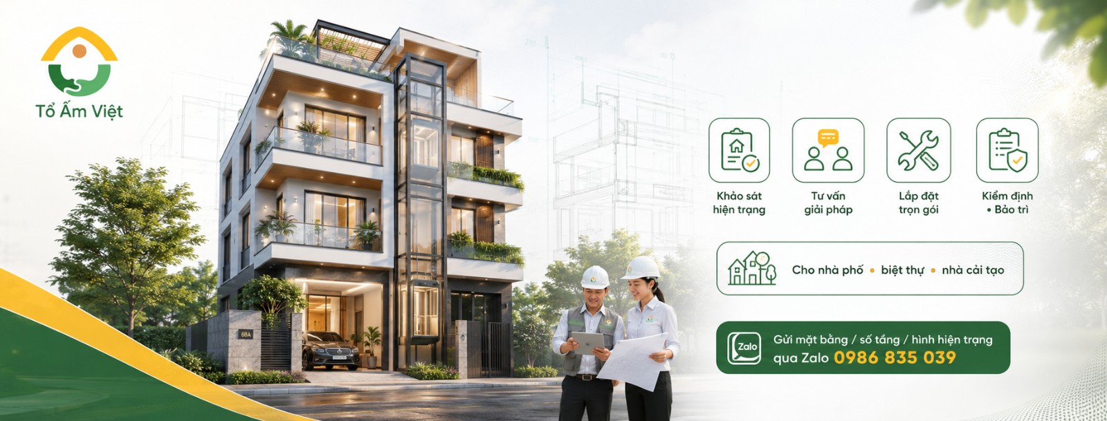 Lắp đặt thang máy gia đình trọn gói