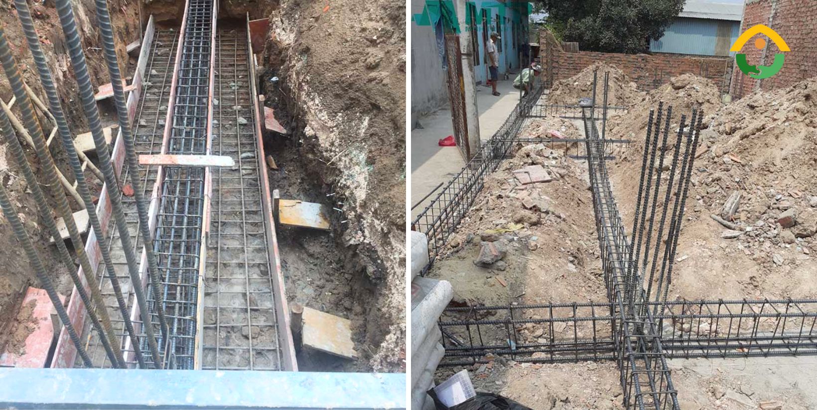 Lắp dựng cốt thép móng
