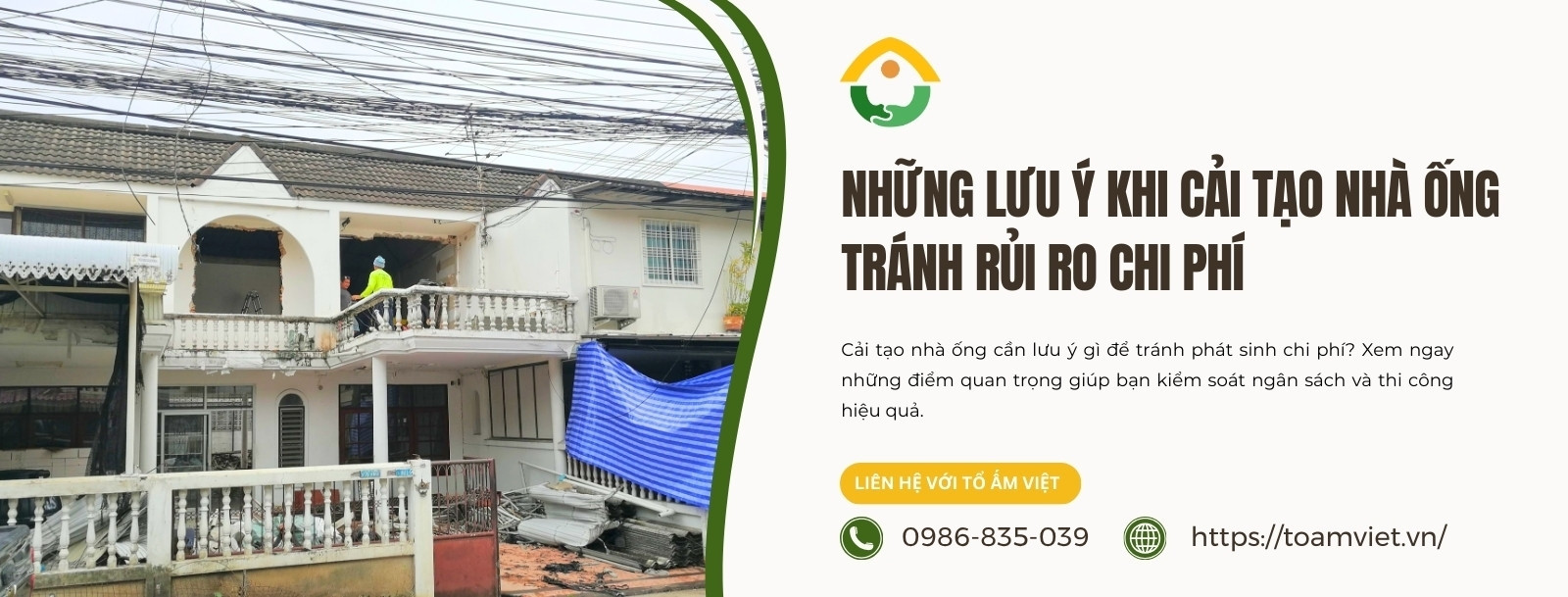Lưu ý khi cải tạo nhà ống