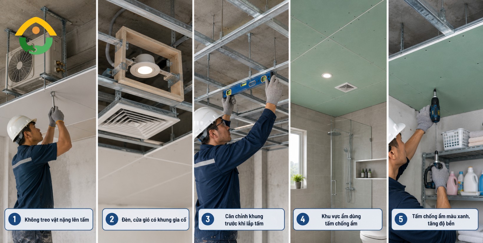 Những lưu ý quan trọng để tránh trần bị võng