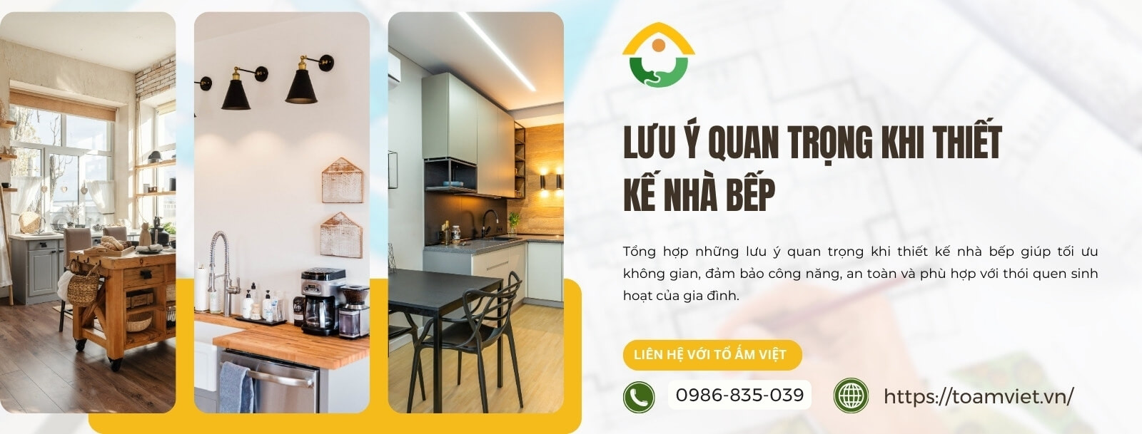 Lưu ý quan trọng khi thiết kế nhà bếp