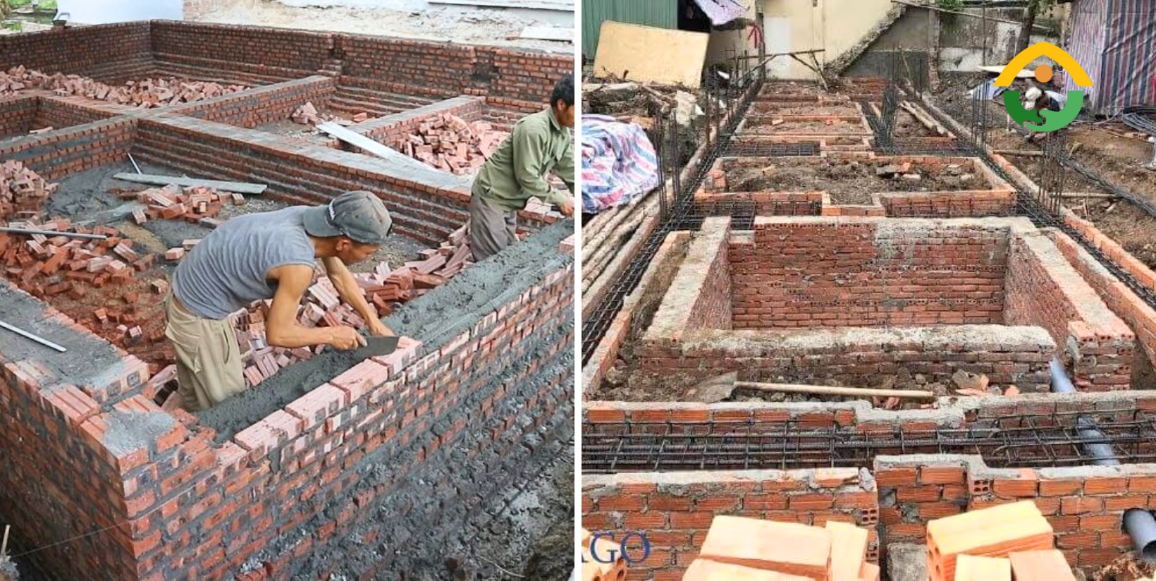 Móng gạch nhà cấp 4