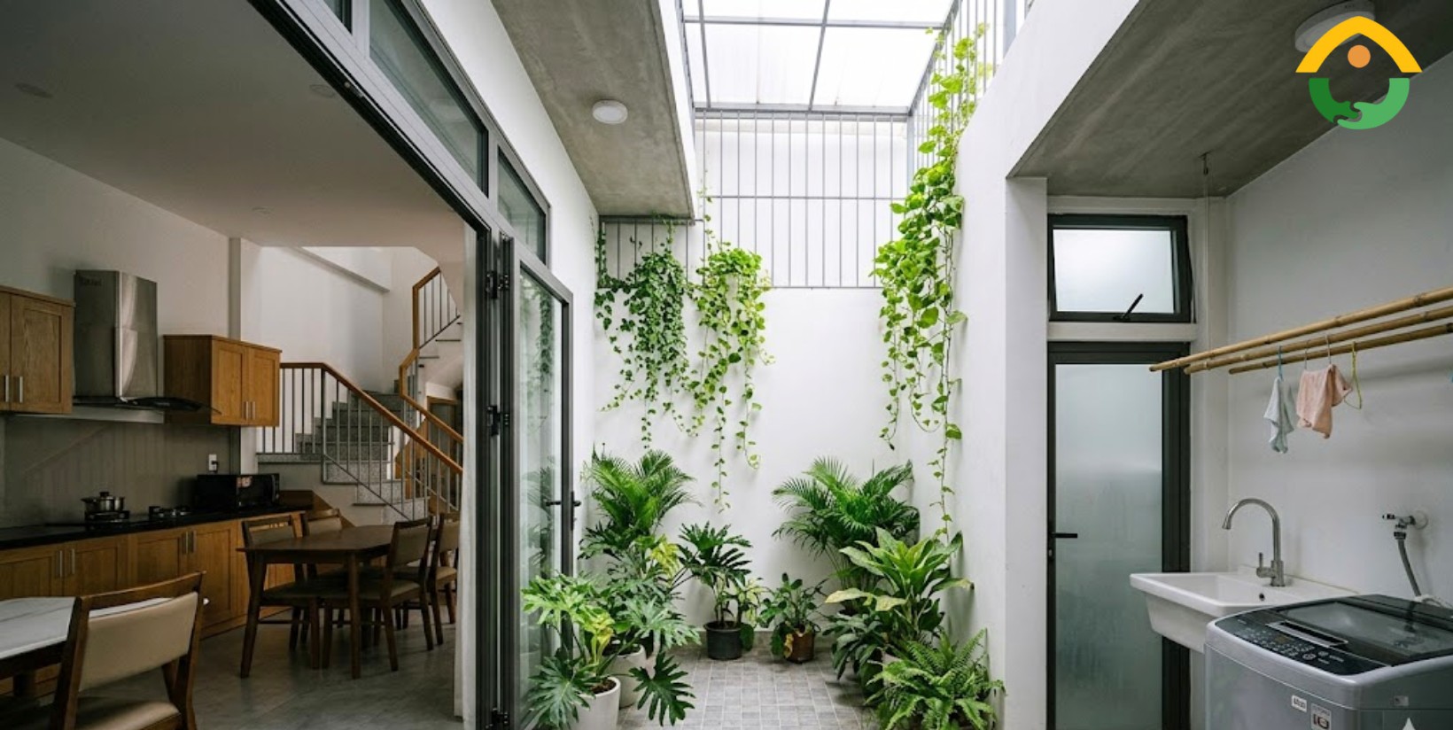Nhà 5x20m 3 Phòng Ngủ Có Giếng Trời