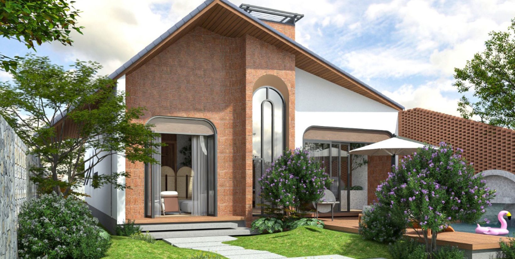 nhà cấp 4 kết hợp nhà vườn