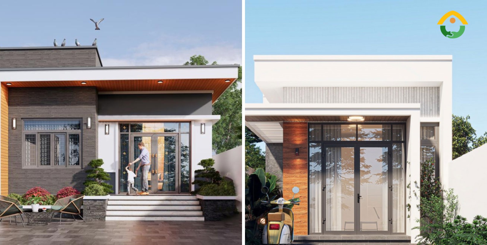 Nhà cấp 4 mái bằng 300 triệu