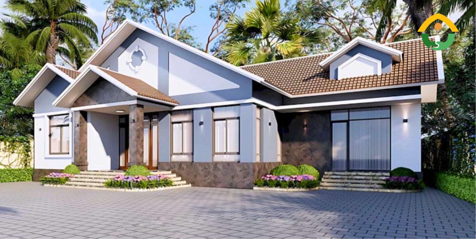 Nhà Cấp 4 Mái Thái 8x12m Có Chỗ Đậu Ô Tô