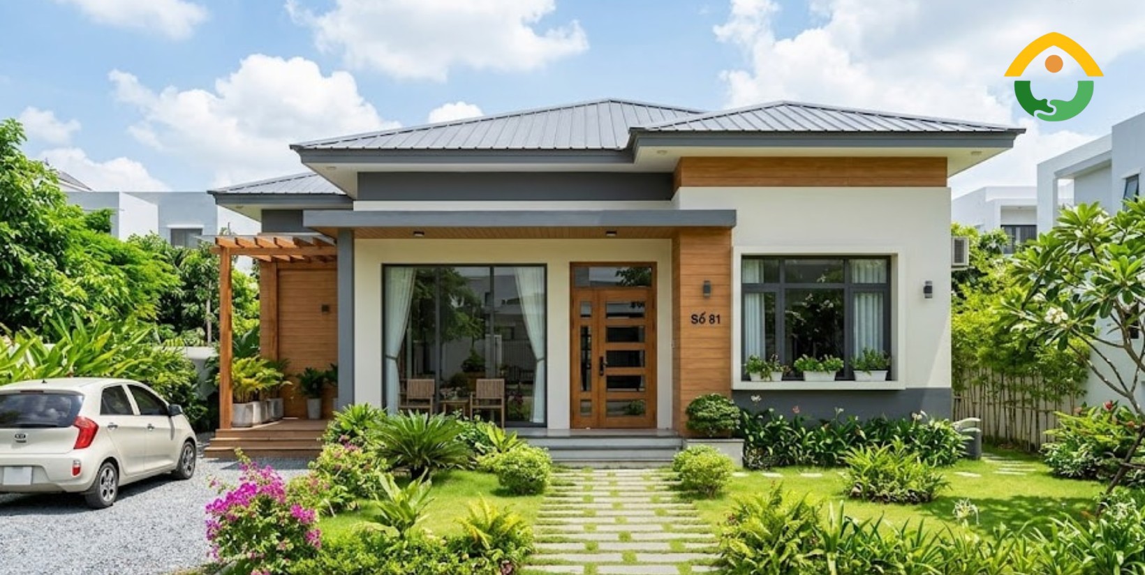 Nhà Cấp 4 Mái Thái 8x12m Phong Cách Nhà Vườn