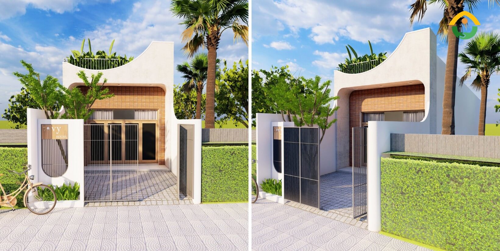 Nhà một tầng 6x20m