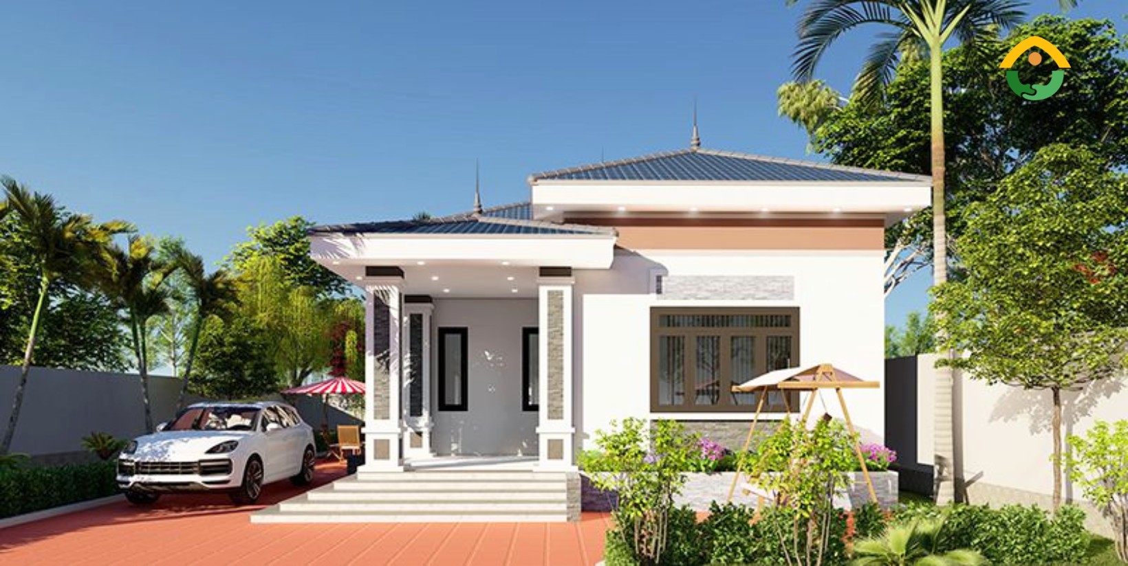 Nhà một tầng 8x12m