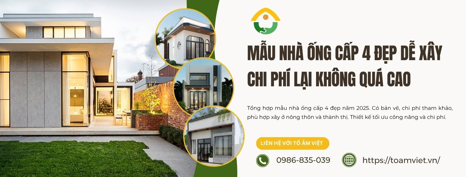 Nhà ống cấp 4 vừa đẹp vừa dễ xây