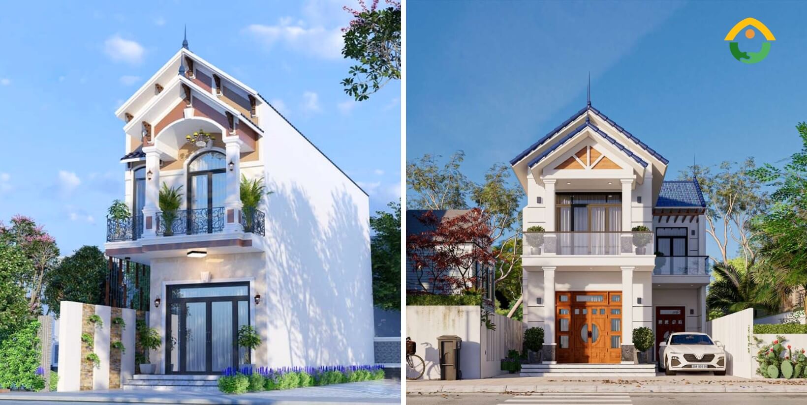 Nhà phố mái thái hai tầng